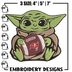 baby yoda tampa bay buccaneers embroidery design, tampa bay buccaneers embroidery, nfl embroidery, sport embroidery.,ani