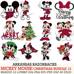 miami redhawks bundle 12 zip mickey christmas cut files,svg eps png dxf,instant download,digital download