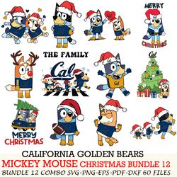 southern miss golden eagles bundle 12 zip bluey christmas cut files,for cricut,svg eps png dxf,instant download