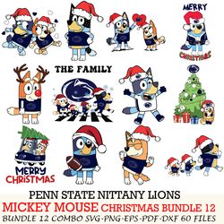 ucf knights bundle 12 zip bluey christmas cut files,for cricut,svg eps png dxf,instant download