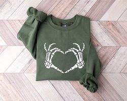 valentines day sweatsirt, valentine sweatshirt, valentines day hoodie, skeleton heart, skeleton valentine sweatshirt, 14