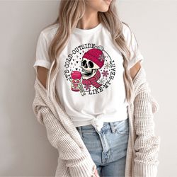 its cold outside like my heart skeleton shirt, skull valentines shirt, funny valentines shirt, skeleton shirt, valentine