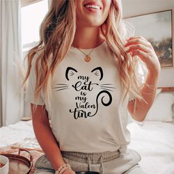 my cat is my valentine shirt, cat mom shirt, valentines day shirt, cute valentine gift, cat lover shirt, cat lover gift,