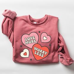 retro valentines day sweatshirt, cute hearts sweatshirt, love sweatshirt, valentines day shirt, womens valentines sweats