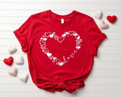 womens love shirt, heart valentines shirt, graphic valentine tee, love shirt, valentines day shirt, mom valentine shirt