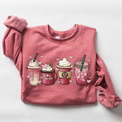 womens valentines day sweatshirt, valentine coffee sweatshirt, womens valentines day sweater, valentines day shirt, vale