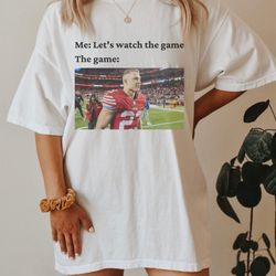 comfort colors watch the game christian mccaffrey tshirt, san francisco 49ers shirt, nfl vintage shirt, funny nfl merch,