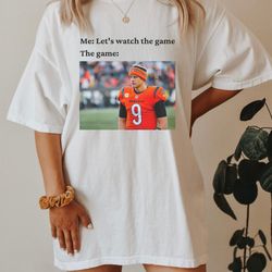 comfort colors watch the game joe burrow tshirt, joe shiesty shirt, nfl vintage shirt, cincinnati bengals gear, joe brr