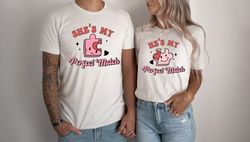 puzzle matching couples tee, hes my perfect match, shes my perfect match shirt, couple gift, valentines day, gift for he