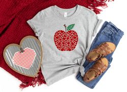 apple hearts shirt,teacher valentines day shirt,cute valentine shirt,valentines day gift,valentines shirts for woman,val