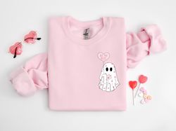 be my boo sweatshirt, ghost sweater, valentines day hoodie, xoxo sweatshirt, women valentines day sweatshirt, heart swea