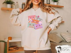 western 90s country music cassettes valentines day sweatshirt, cowgirl boots and hat shirt, valentines day gift, meet in