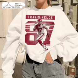 retro travis kelce sweatshirt football fan gift - iteeus