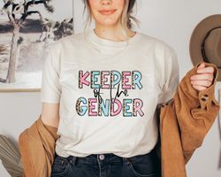 keeper of the gender shirt, shirt for baby announcement, baby shower mom shirt, gift for baby shower, shirt for mom, gif