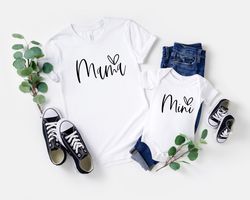 mama and mini shirt, mama shirt, mini shirt, mommy and me shirt, mother and daughter, mommy and me outfit,mama mini hear