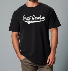 comfort colors, great grandpa est shirt, great grandpa shirt, grandpa shirt, pregnancy announcement, great grandpa gift,