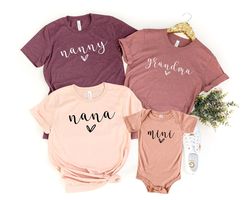 mama and mini matching shirt, nana and mini matching shirt, grandma and mini matching shirt, mothers day shirt, custom m