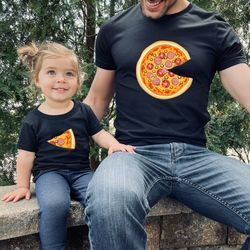 pizza shirt, pizza shirts set, pizza matching family shirt, funny fathers day shirt, fathers day gift, pizza and pizza s