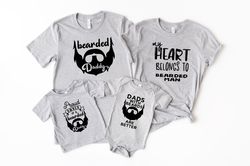 proud owner of a bearded dad shirt, bearded dad shirt, funny bearded dad shirt, dad and me matching shirt, fathers day g