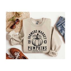 farmers market sweatshirt,retro thanksgiving sweatshirt,pumpkin sweatshirt,cute fall sweatshirt,pumpkin crewneck,hallowe