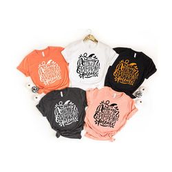 autumn leaves pumpkin please, thankful fall, fall family shirts, thanksgiving shirts, family matching shirts, cute tshir