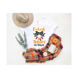 coolest turkey in town shirt,girls thanksgiving,family matching shirt,cute kids thanksgiving shirt, thankful shirt,fall