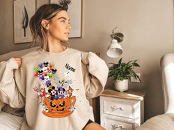 disney halloween sweatshirts, halloween custom family shirt, halloween disney shirt, disney halloween, disney friends sh