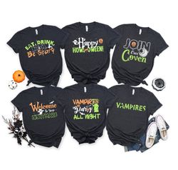 halloween group shirt, halloween sweatshirts, halloween party shirts, halloween family shirts, funny halloween shirts, h