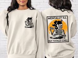 halloween mentally ill sweatshirt, halloween university, vintage halloween sweatshirt, retro halloweentown sweatshirt, f