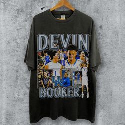 vintage 90s basketball bootleg style t-shirt, devin booker graphic tee, retro basketball shirt unisex graphic tee