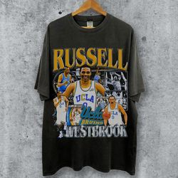 vintage 90s basketball bootleg style t-shirt, russell westbrook okc graphic tee, retro basketball shirt unisex graphic t