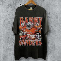 vintage 90s graphic style barry sanders t-shirt, barry sanders shirt, retro barry sanders oversized football bootleg tee