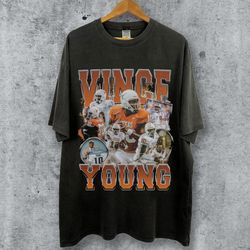 vintage vince young bootleg style shirt, vince young t-shirt, vintage shirt, 90s football graphic tee, unisex shirt for