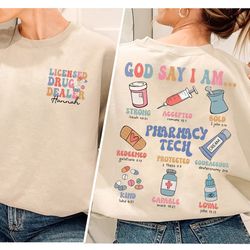 custom licensed drug dealer shirt, pharmacist valentine sweater, pharmacy technician shirt, medical assistant, god says