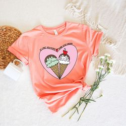 i love you ice cream t shirt,i love you more than ice cream shirt, funny cute ice cream heart summer shirt, couple ice c