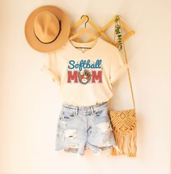 softball mom shirt, softball lover mom tshirt, mon days gift softball tshirt