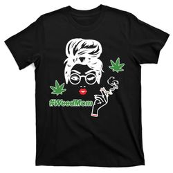 weed mom mother smoking pot t-shirt