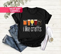 i like craft beer, beer lover gift, craft beer vintage tee, homebrewer shirt, brewing beer tee, craft beer shirt, funny