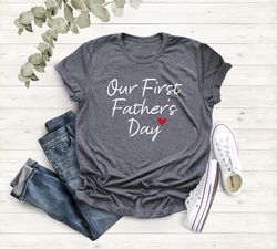 our first fathers day matching set, dad and me shirt, fathers day gift,new dad gift, first fathers day gift, father tee,