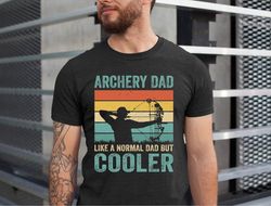 archery dad shirt, funny vintage archer fathers day gift, bow and arrow shooting graphic tee t-shirt for men