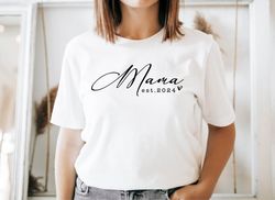 custom mama est shirt, mama shirt, mama custom text shirt, mothers day gift, custom est shirt, gift for mama