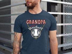 grandpa baseball shirt, custom baseball tshirt, fathers day shirt for baseball papa, baseball grandpa custom name, perso