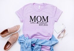 custom mothers day gift, mothers day gift, mothers day shirt, gift for her, gift for wife, personalized gift, gift for m