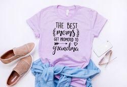 mothers day gift, best grandma shirt, promoted to grandma, gift for grandma, gift for mom, birthday gift, mom shirt, gra