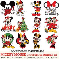 northern illinois huskies bundle 12 zip mickey christmas cut files,svg eps png dxf,instant download,digital download