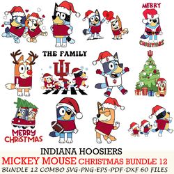 illinois fighting illini bundle 12 zip bluey christmas cut files,for cricut,svg eps png dxf,instant download