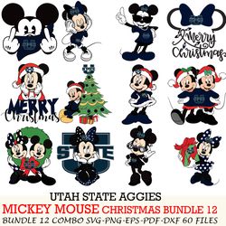 los angeles chargers bundle 12 zip mickey christmas cut files,svg eps png dxf,instant download,digital download