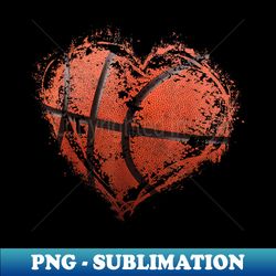 basketball heart happy valentine's day basketball boys - vintage sublimation png download - perfect for personalization