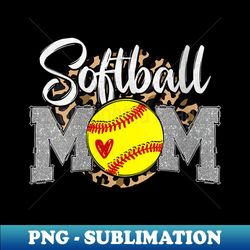 s softball mom leopard funny softball mom mother's day 2023 - decorative sublimation png file - unlock vibrant sublimation designs