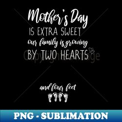 pregnant mom reveal mother's day twin pregnancy announcement - png transparent sublimation file - transform your sublimation creations